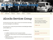 Tablet Screenshot of alcocks.co.za